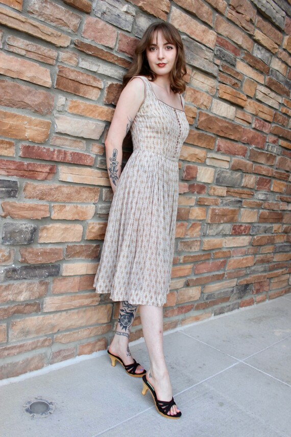 1940s Jerry Gilden Cottagecore Dress/ Vintage Summer Jerry Gilden