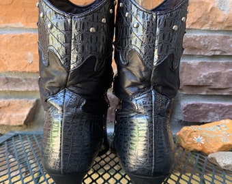 よしお　♡used♡ Burton ブーツなど4点 セット 送料込み IOB Vintage Black Zodiac 80s Short Studded Fashion Cowboy