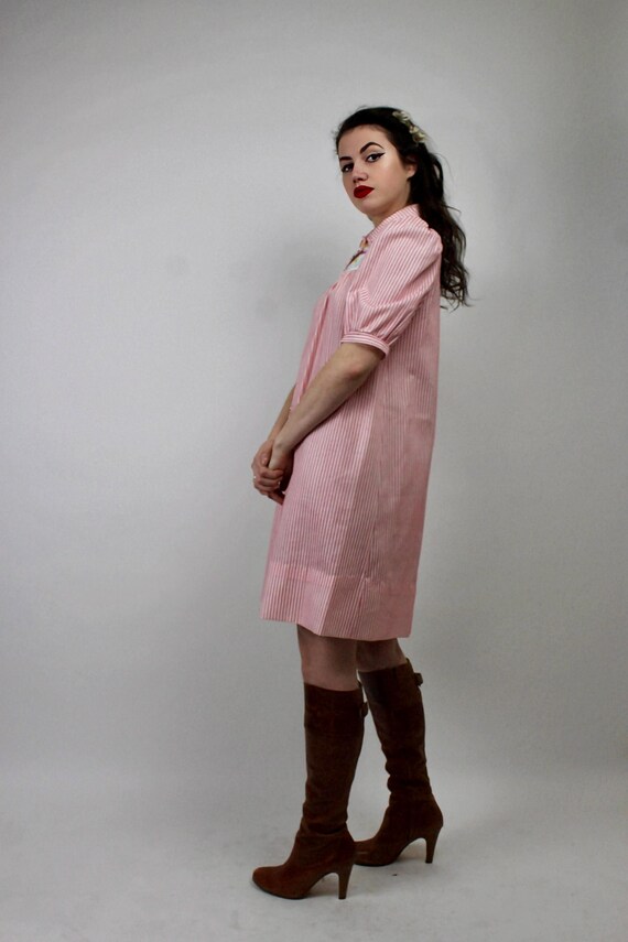 Vintage Western Pearl Snap Tulip Embroidered Dress/ Size Small View 5