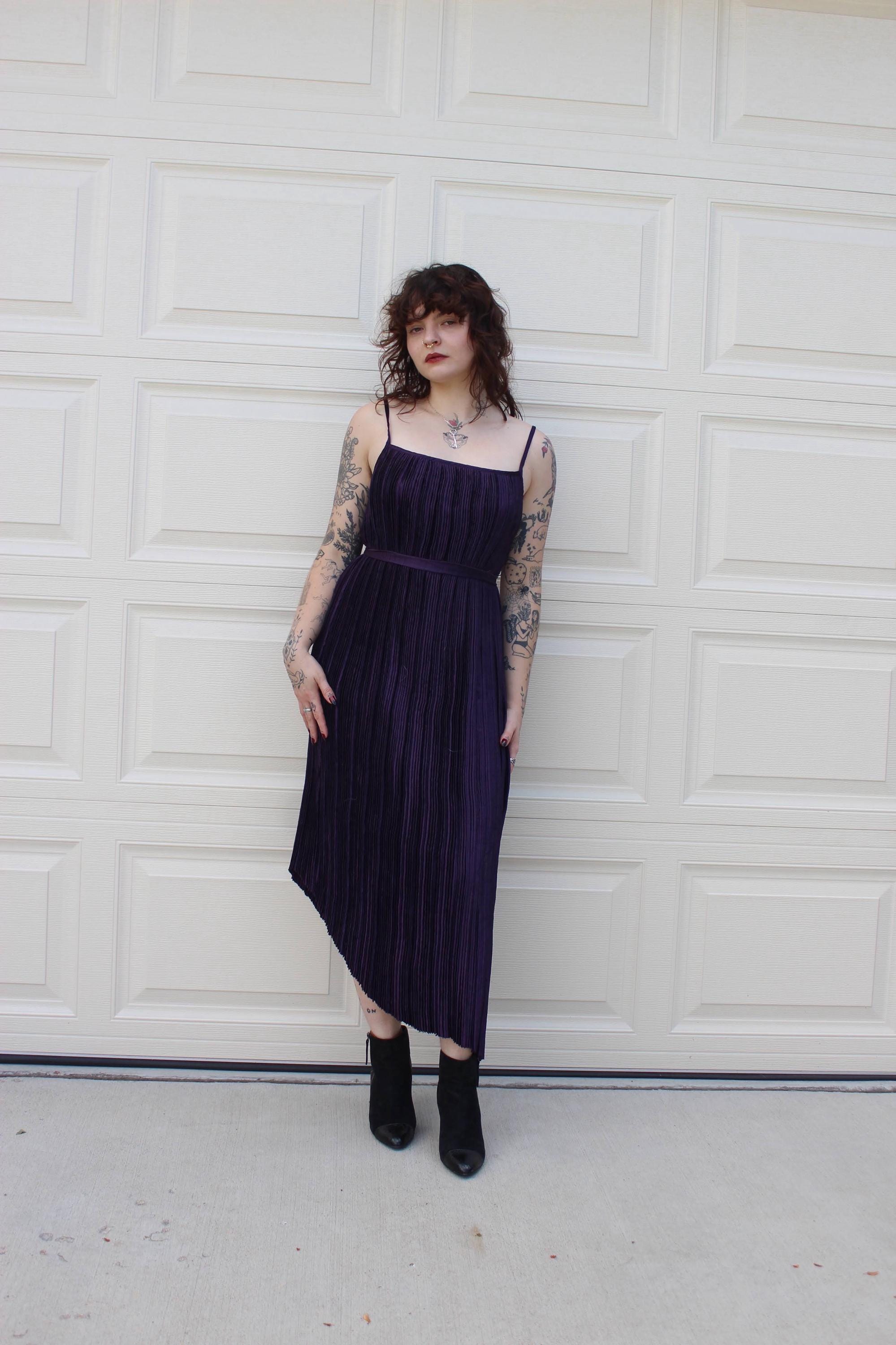 Eggplant Color Dress - Etsy