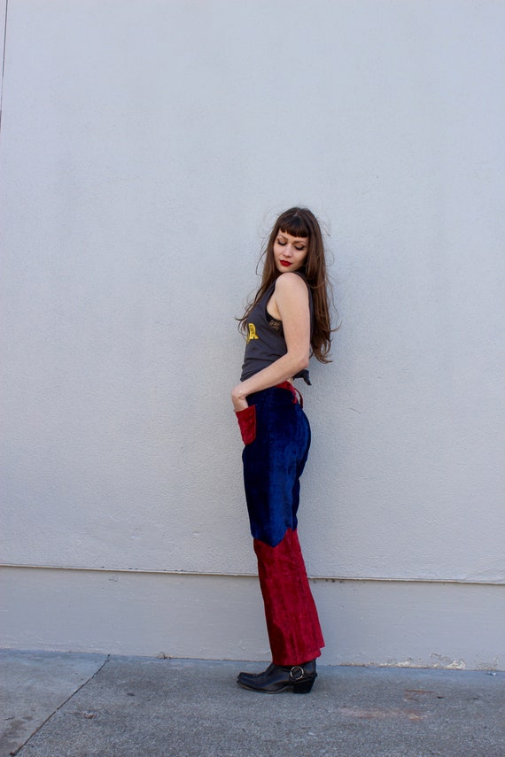 Vintage Bell Bottoms/ 70s Bell Bottoms/ Velvet Bel