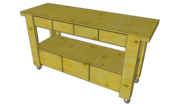 Upside Down Workbench Plans Etsy