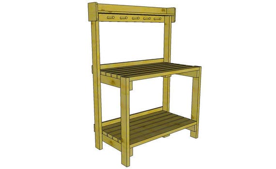 Kristin S Potting Bench Plans Etsy