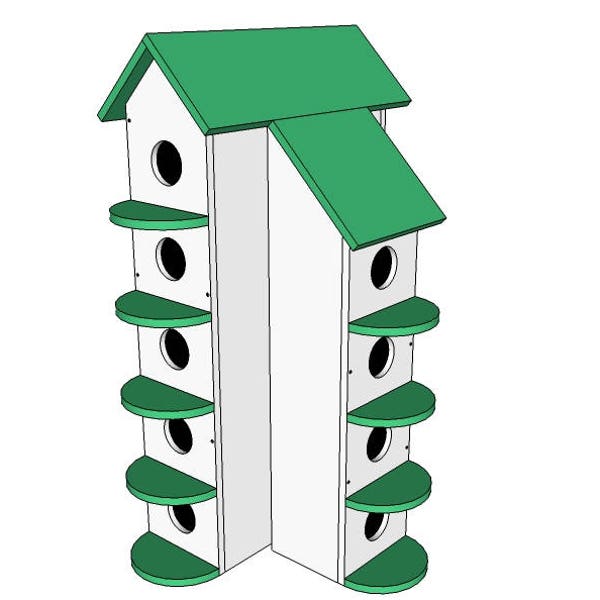 THE CONDO -- Purple Martin Bird House Plans