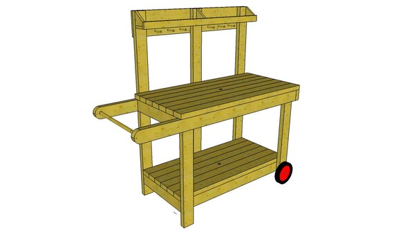 Rollabout Potting Bench Plans Etsy