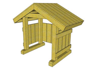 OUTDOOR NATIVITY STABLE -- Plans