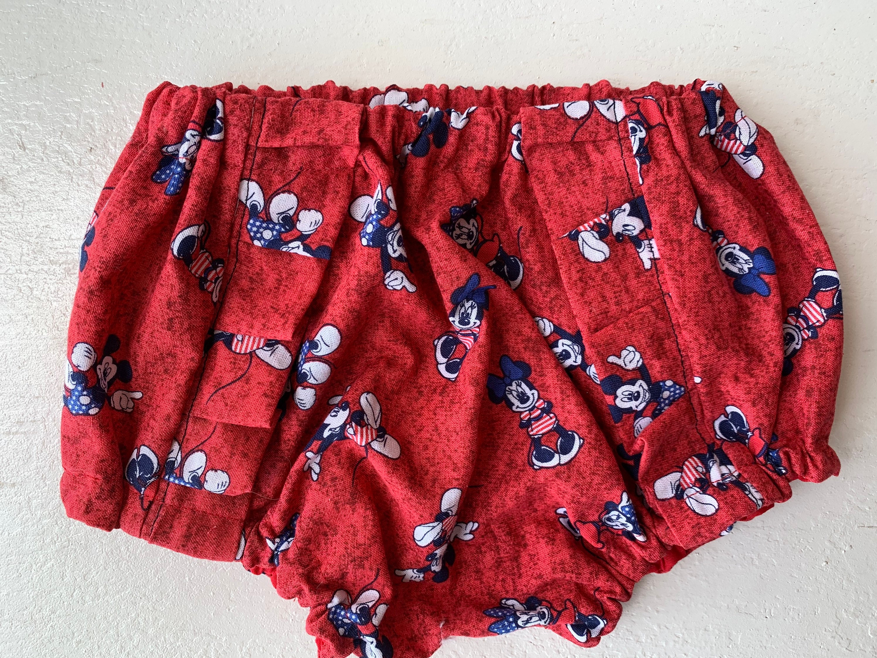 Mickey and Minnie Mouse ruffled bloomers