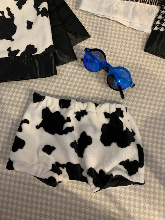 Minky cow print boy’s diaper cover