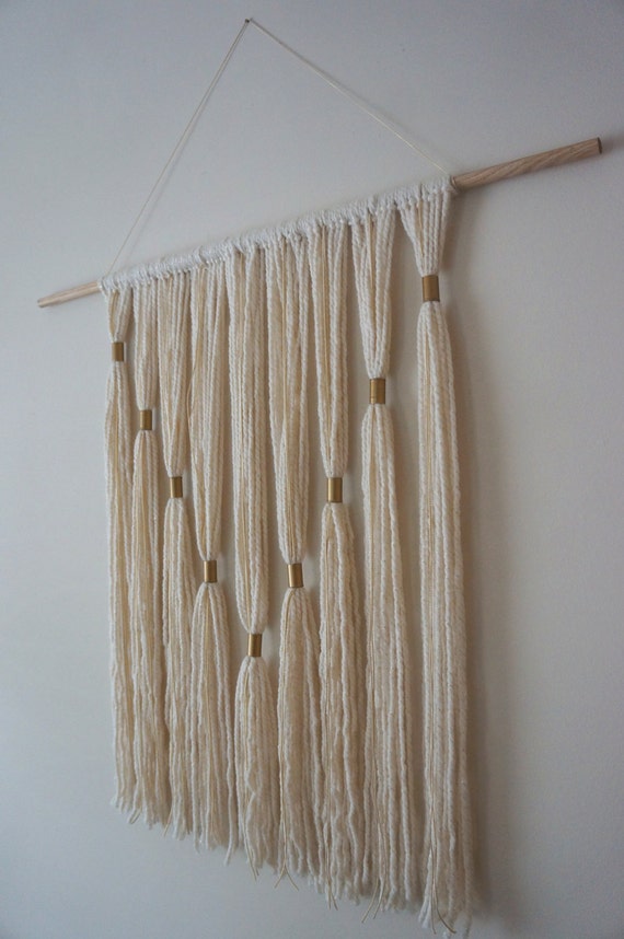 Items similar to Modern Wall Hanging Gold on Etsy