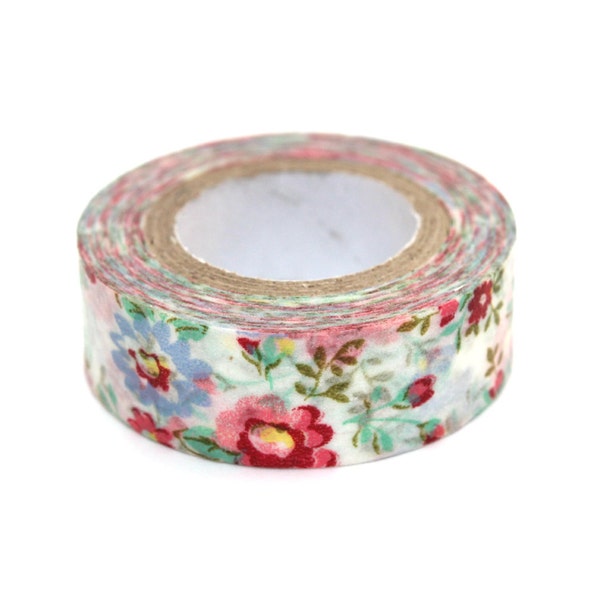 Rose Floral Washi Tape (10M), Paper, Sticker, Scrapbooking WT007