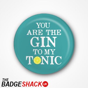 Set Di 8 Calamite Da Frigo Con Frasi Sul Gin Tonic - 20x15 Cm, Divertenti E Colorate