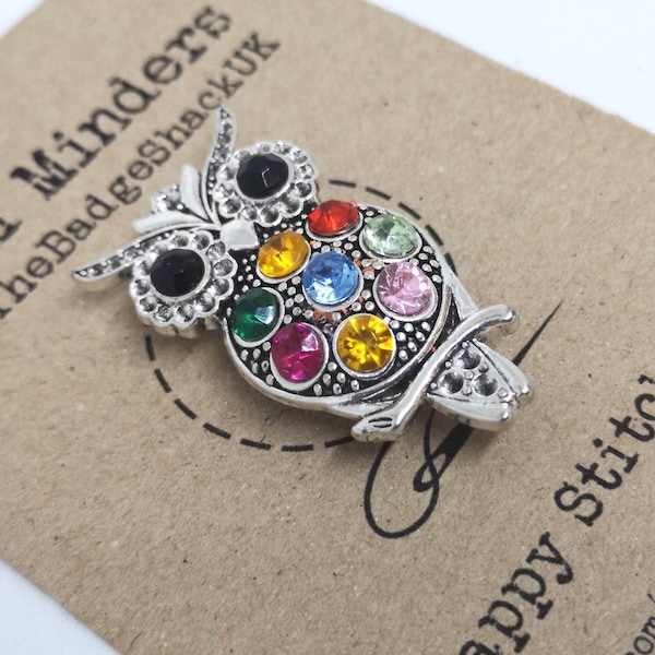 Owl needle minder, owl needle keep, needle minder, needle magnet, needle nanny, owl needle minder, owl sewing magnet, magnetic needle minder