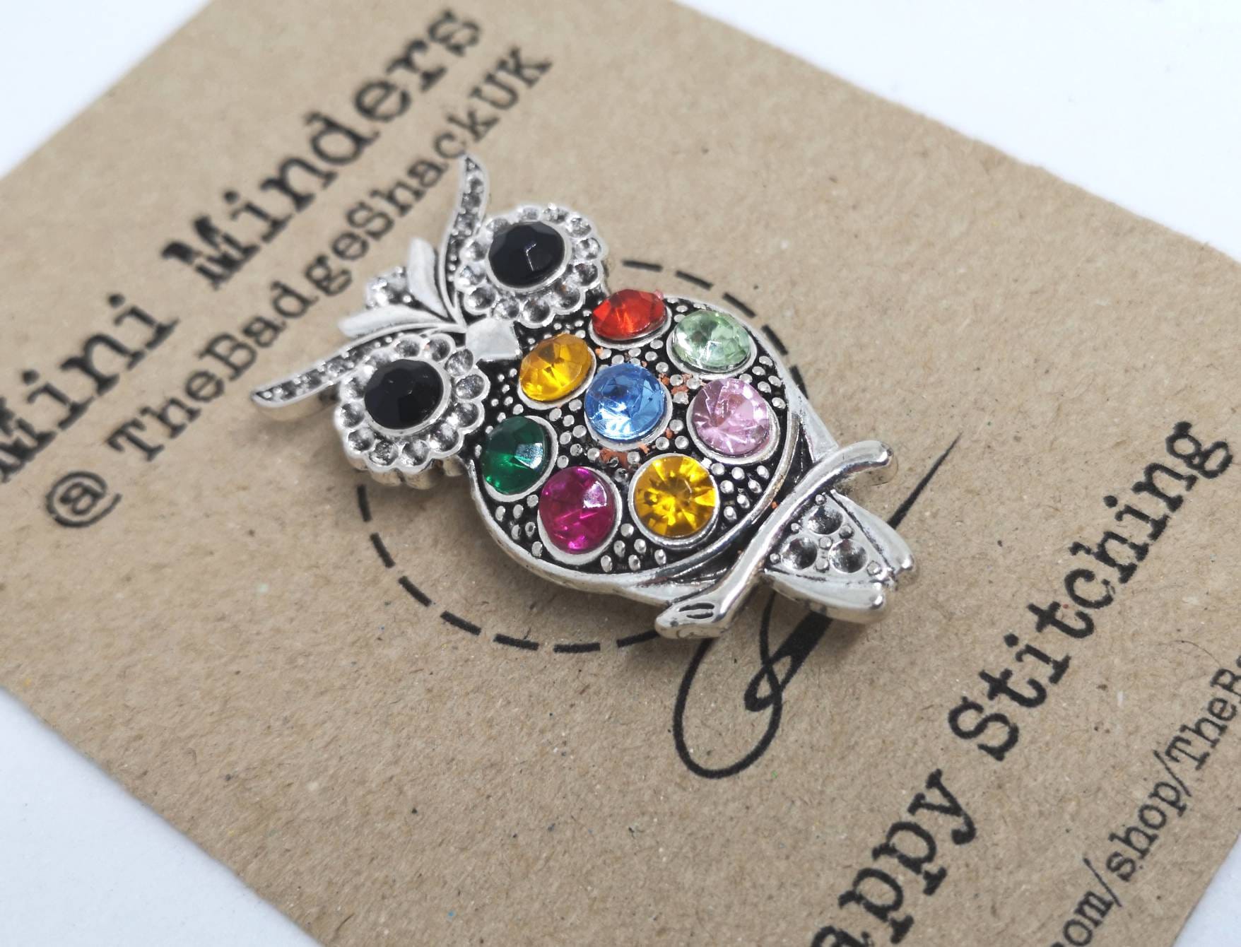 Owl needle minder, owl needle keep, needle minder, needle magnet, needle nanny, owl needle minder, o