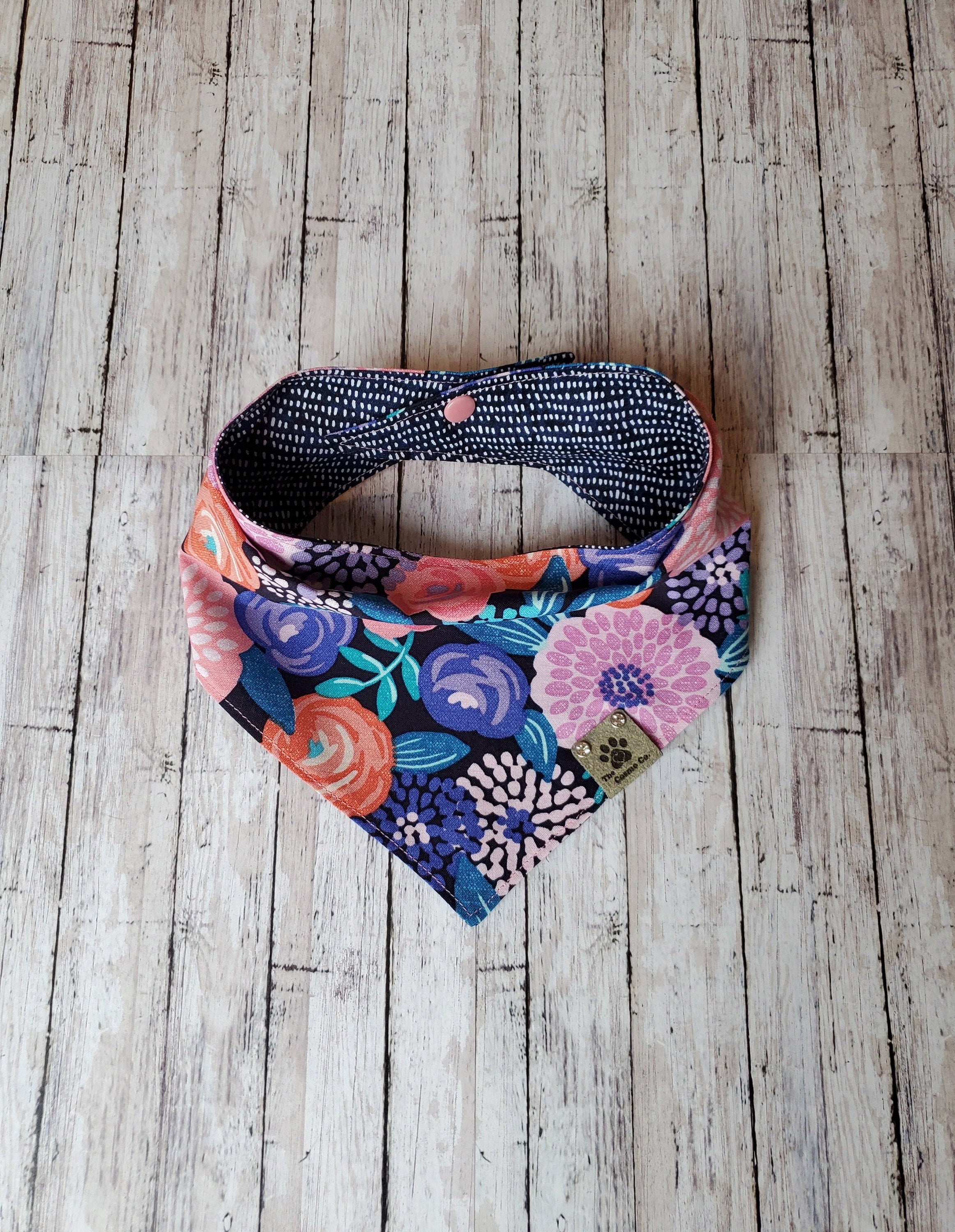 Floral Dog Bandana Pretty Dog Bandana Girly Dog Bandana Etsy