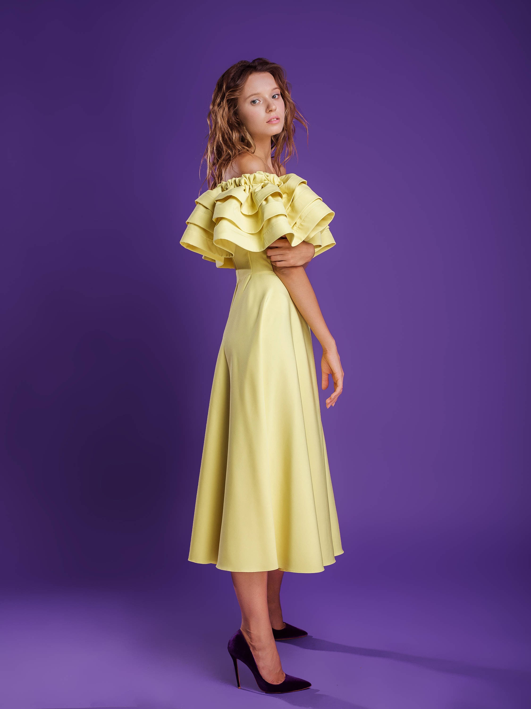 Midi length dress Tea length dress Cocktail dress Etsy