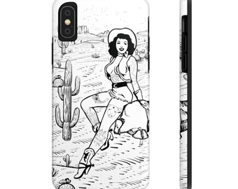 Tattooed Cowgirl Phone Case: Western MagSafe Compatible