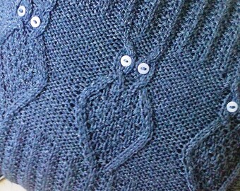 Knitting Pattern, Owl Cushion. Instant download pdf.