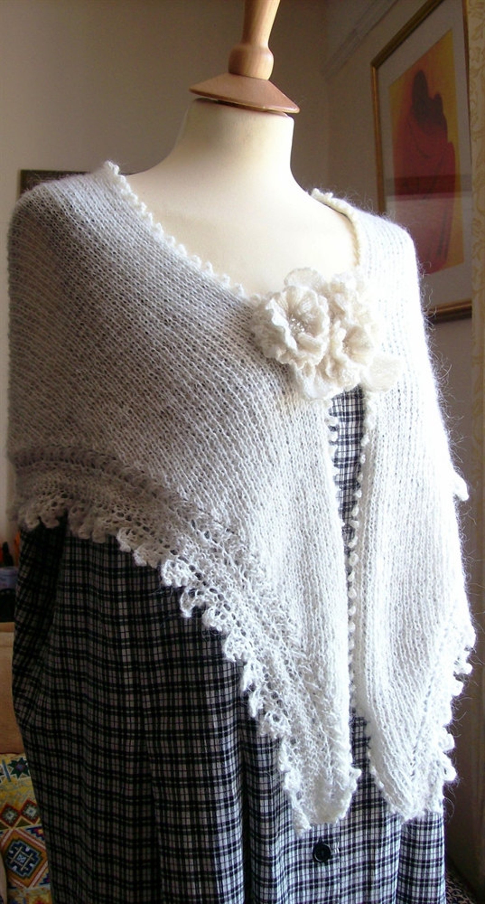 knitted bridal shawl patterns