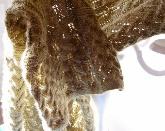 Knitting Pattern, Lace,  Scarf, Shawl, Wedding.