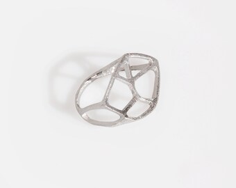 LEAF silver ring,sterling silver ring,minimalist ring,geometrc ring,silver jewelry,for her,unique