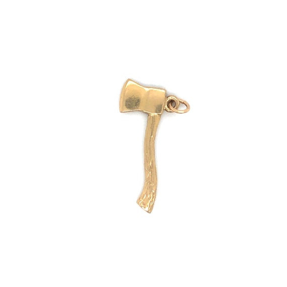 Vintage Hatchet Charm 14k Yellow Gold