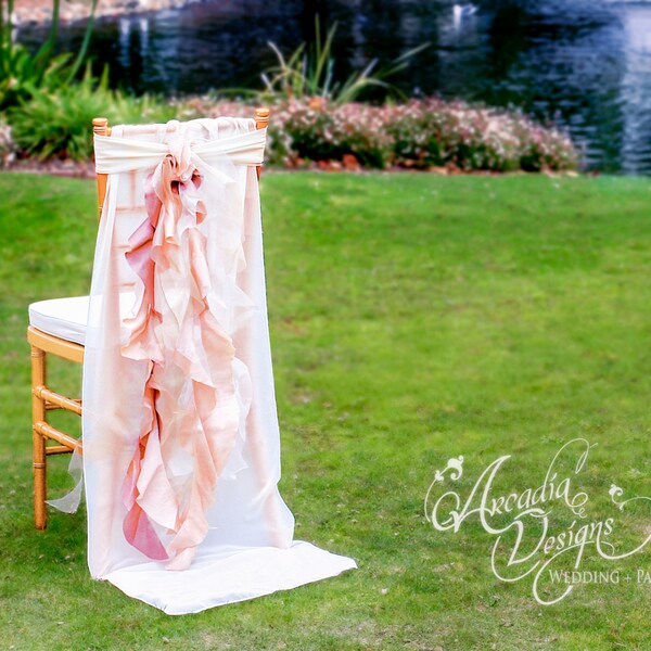 Wedding Chair Sash Etsy