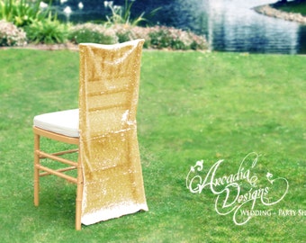 Sequin Chair Covers Wedding Decoration MADE TO ORDER Sparkly Sequin Chiavari Chair Slipcover for Wedding Reception Bridal Shower Engagement