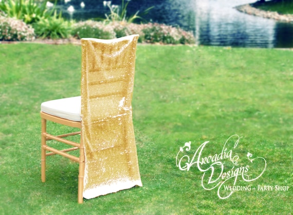 Sequin Chair Covers Wedding Decoration MADE TO ORDER Sparkly