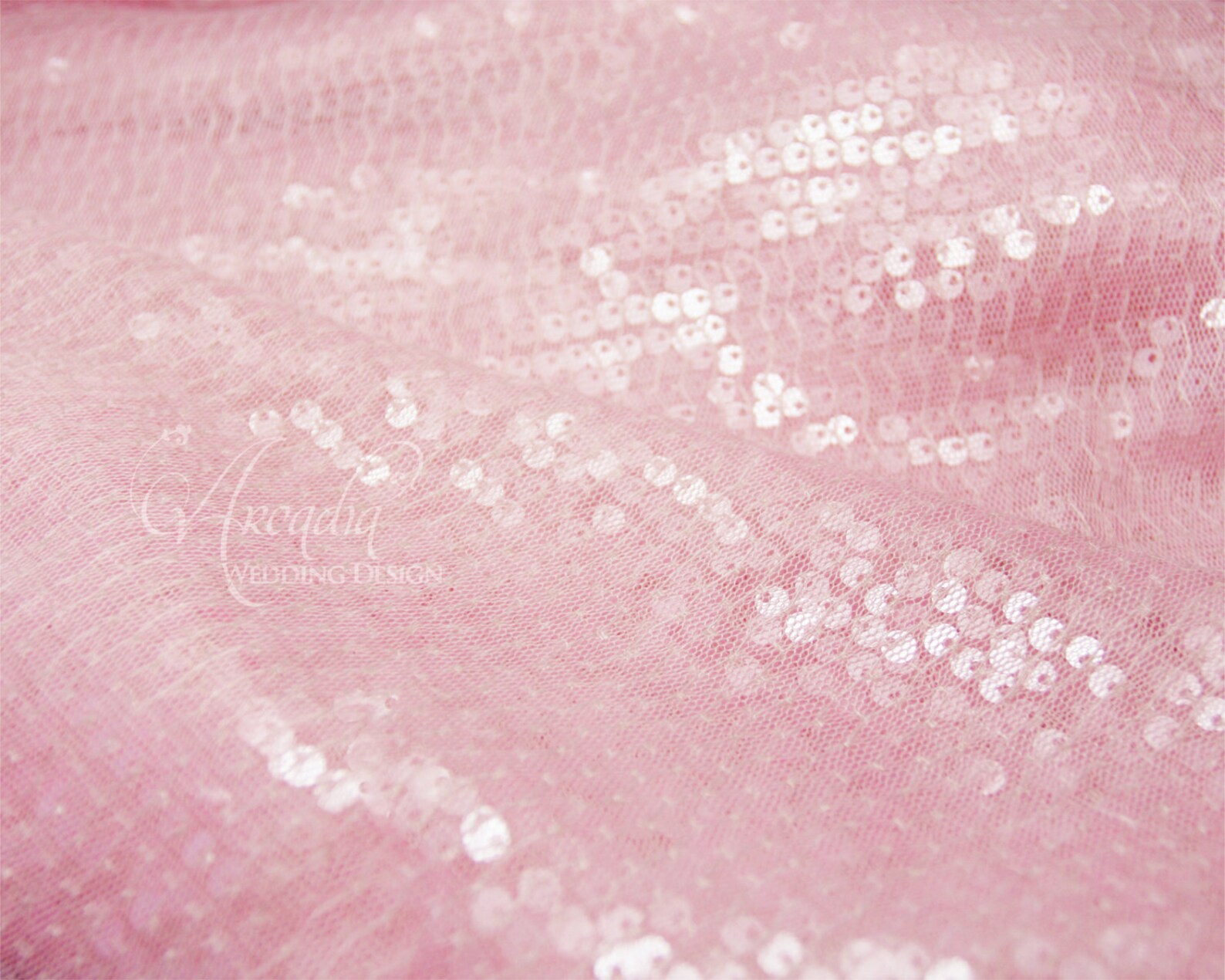 Blush Pink Sequin Table Runner Glitter Wedding Table Decor Etsy