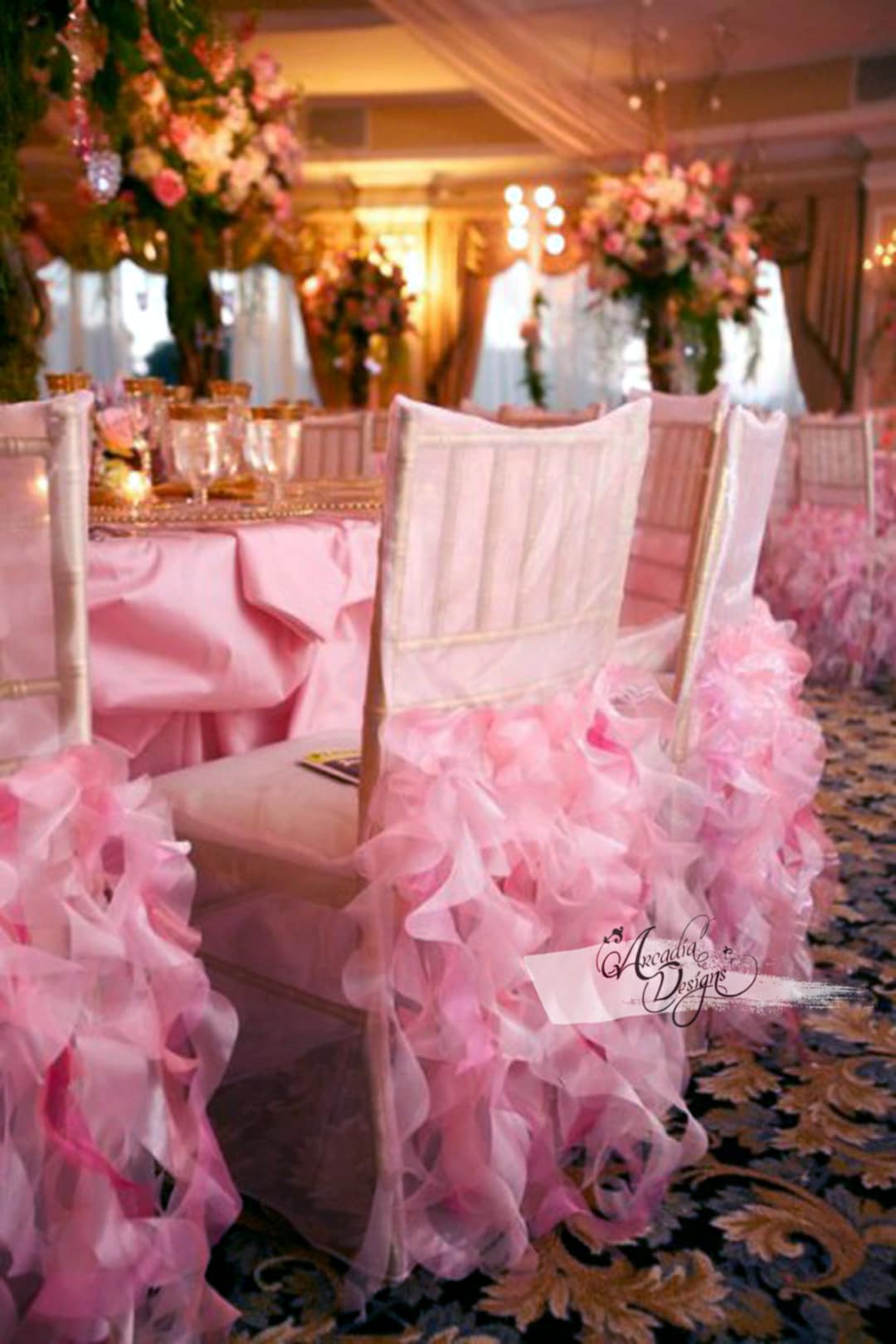 Chiavari Chair Dusky Pink Chair Covers Blush Pastel Pink Sashes