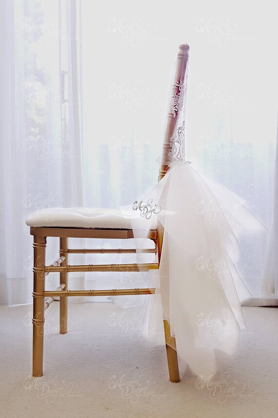 Housse De Chaise Pliante De Luxe Pour Douche Nuptiale Sweet 16 Etsy France