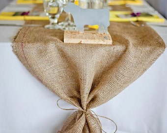 Lot De 2 Tapis De Table En Toile De Jute Naturelle - Réversibles - Fait Main - Déco Campagne