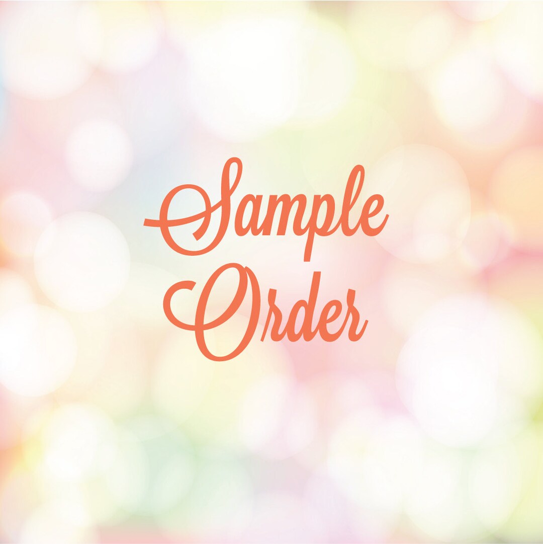 Sample Order - Etsy