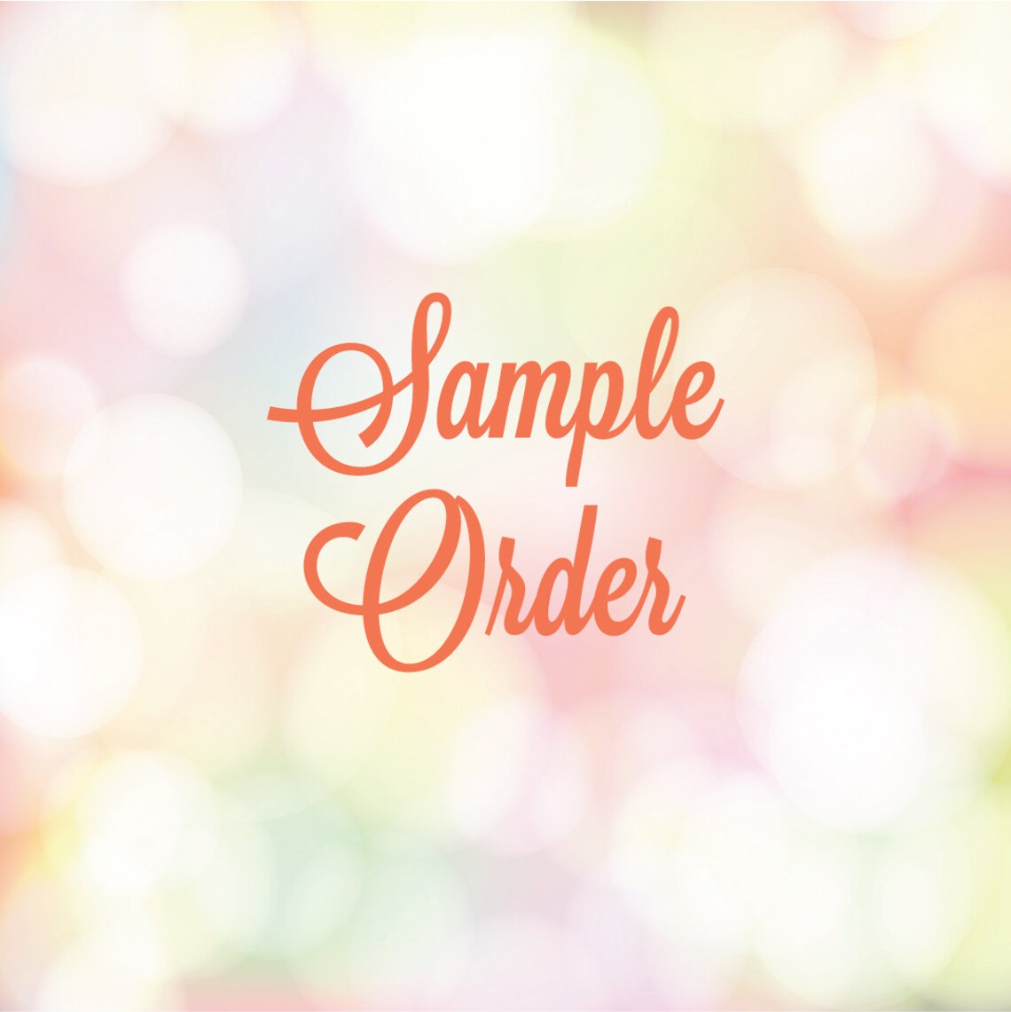Sample Order - Etsy