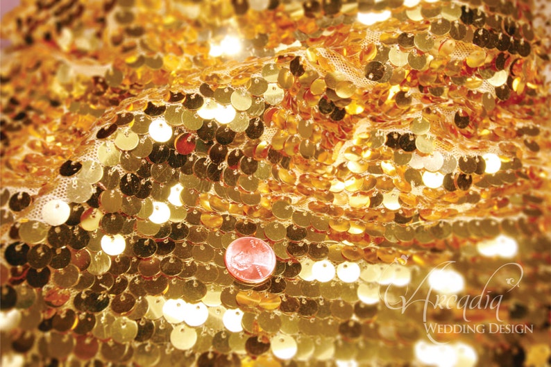 Gold Sequin Table Cloth Sparkly Overlay Tablecloth Shimmer Etsy