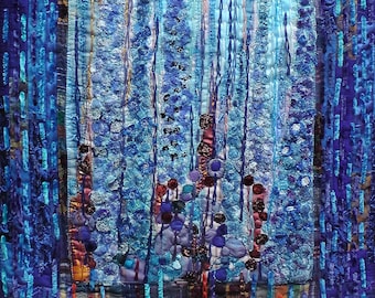 Original Art Delphiniums Blue. garden flowers. cottage garden. blue flowers