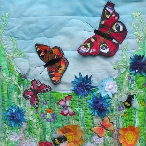 Original Art Wild Flowers. Butterflies. Bees. Hay Meadow.