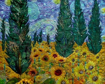 Starry Night.  Sold. Commission only. Please send me a message with the required size and I will provide a quote.