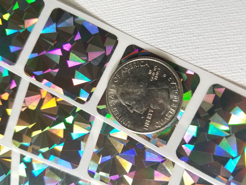 Scratch off stickershologram scratch off labels set of 200 Etsy