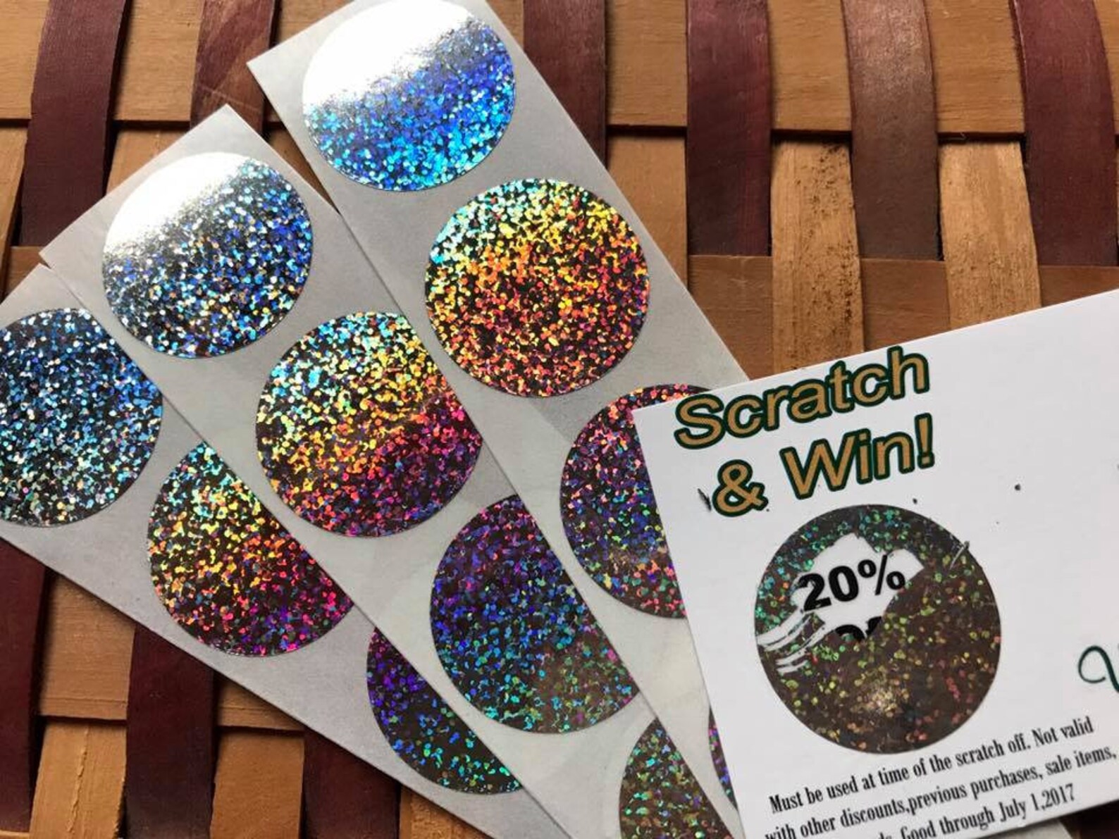 100 Glitter Scratch off Stickers 1 Inch party Favors Save Etsy