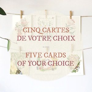 Lot de 5 cartes à souhaits | Carte à souhaits Mathilde Cinq-Mars | Cartes Vierges | Cartes toutes occasions | Paquets Assortiment de cartes