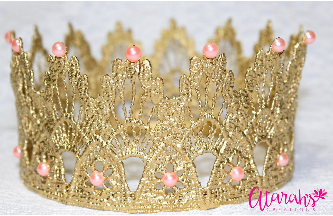 Gold Crown Cake Topper / Crown Cake Topper / Cake Topper / Etsy
