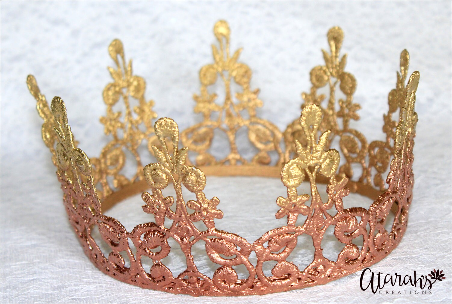 New Rose Gold crown Cake topper / Rose Gold Crown Cake Topper Etsy