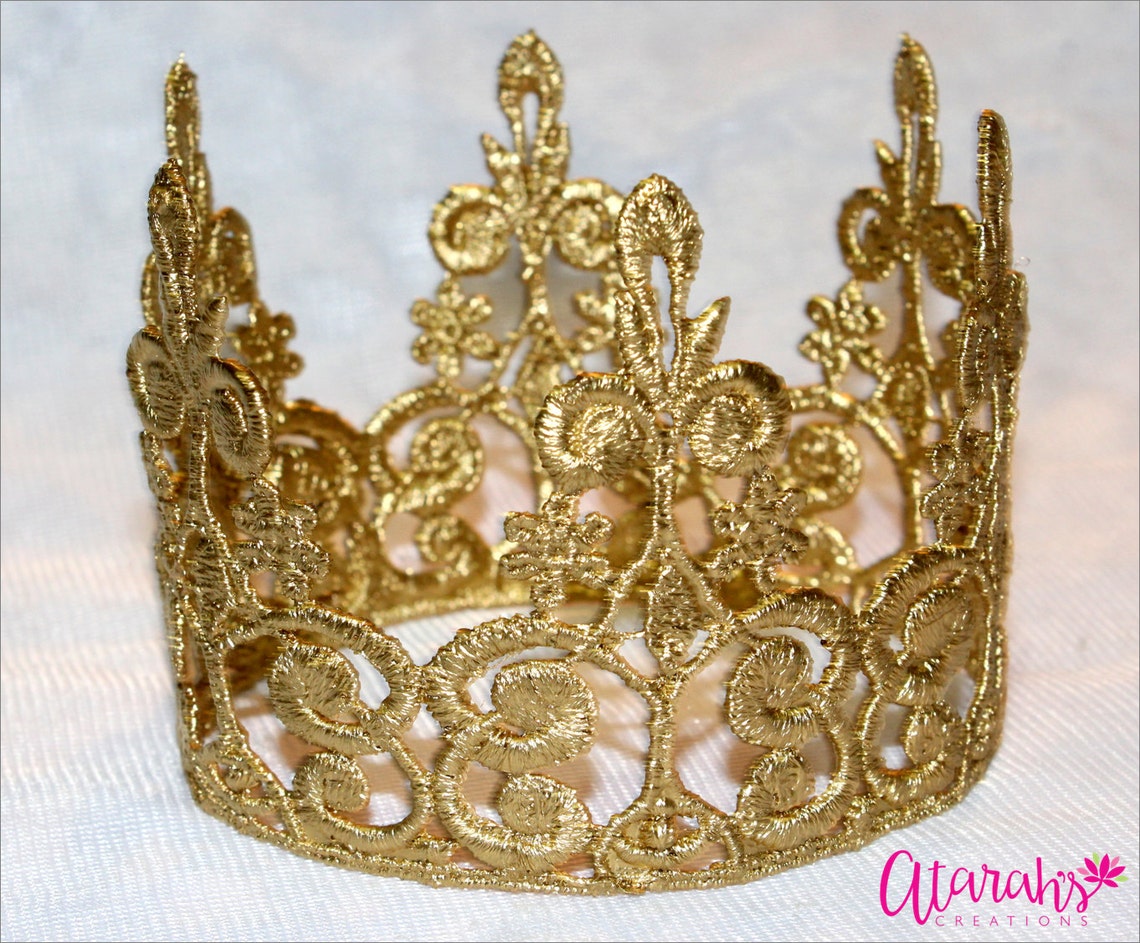 Gold Crown Cake Topper / Crown Cake Topper / Cake Topper Photo Etsy