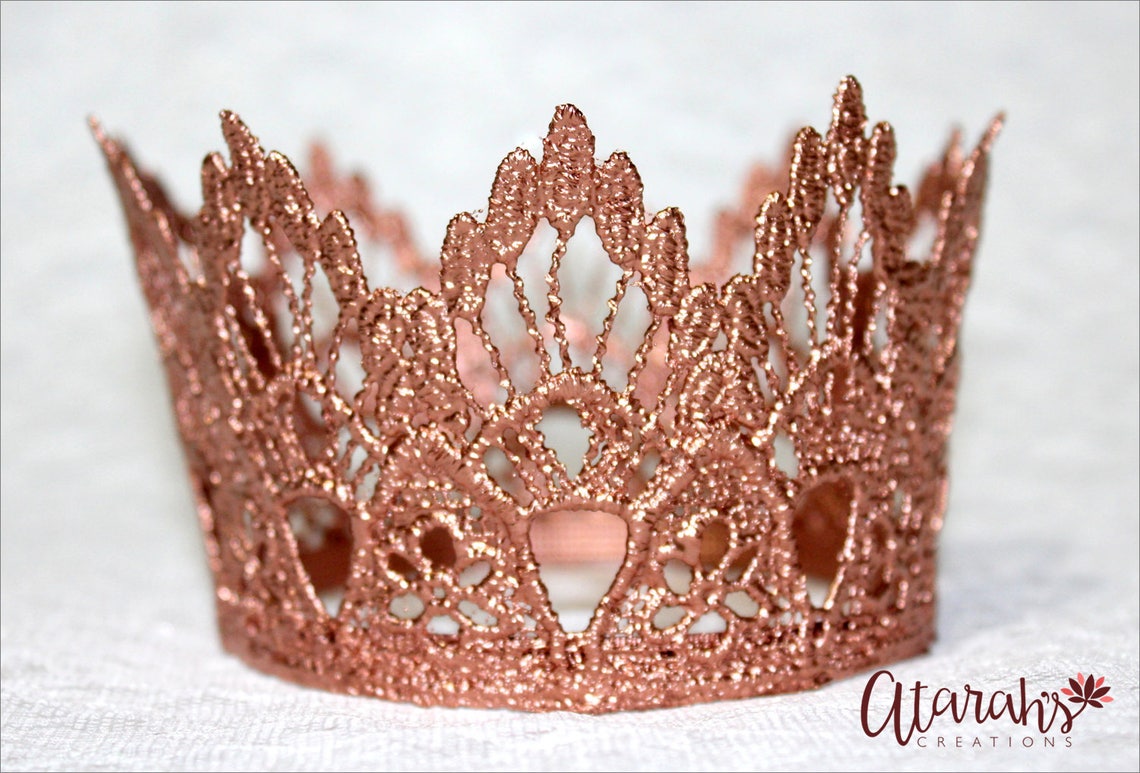 New Rose Gold Crown Cake Topper / Crown Cake Topper / Cake Etsy