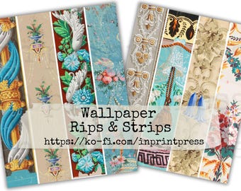 Tapete Rips & Strips 1 | Digitale druckbare antike Tapetenmuster