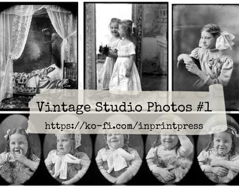 Vintage Studio Fotos 1 | Junk Journal Ephemera