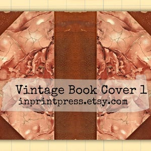 Vintage Book Cover 1 | Digital Printable Decorative Book Cover