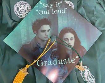 Printable Twilight Graduation Cap Cover & Decoration