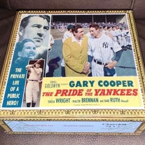 Baseball Movies Cigar Box Stadium